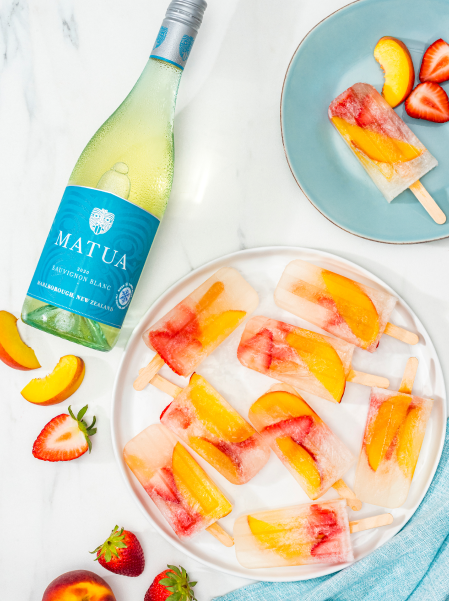 Peach Sangria Popsicle
